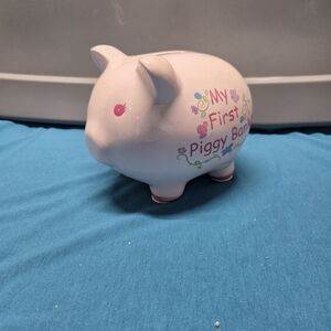 My First Piggy Bank Coin Bank - Pink